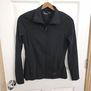 NWT Under Armour Women's Black Fitted Zip-Up Motion Jacket Size S
